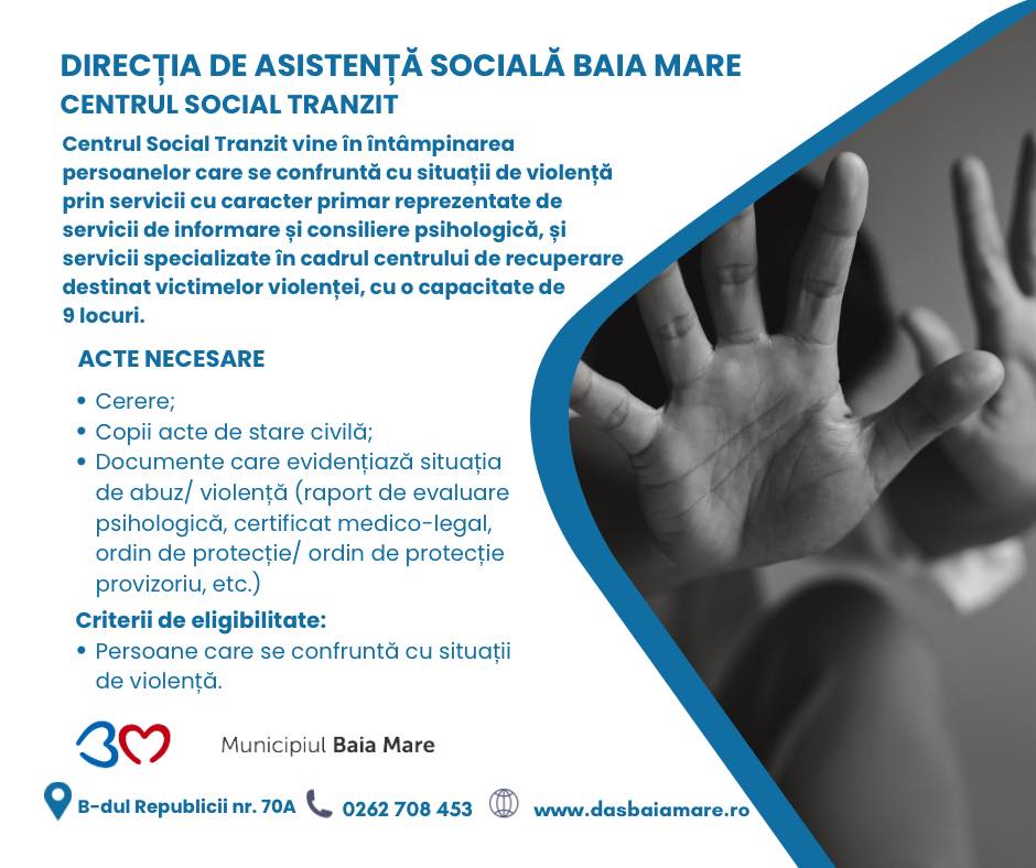 afis centrul social tranzit